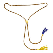 Load image into Gallery viewer, Chain Tassle Beaded Bolo (More Options)
