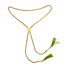 Load image into Gallery viewer, Chain Tassle Beaded Bolo (More Options)
